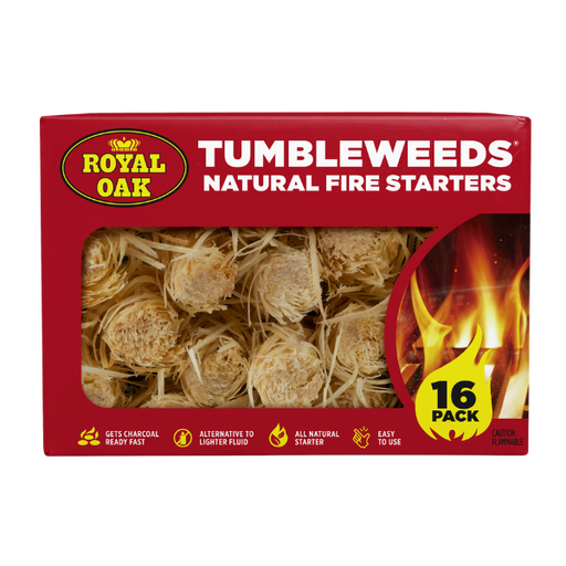 Royal Oak Tumbleweed Firestarters 16 ct. - The Kansas City BBQ Store