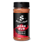 Smoke'n Magic Pork Rub Sweet 'n Smoky, a delicious sweet and smoky pork rub for enhancing flavor.