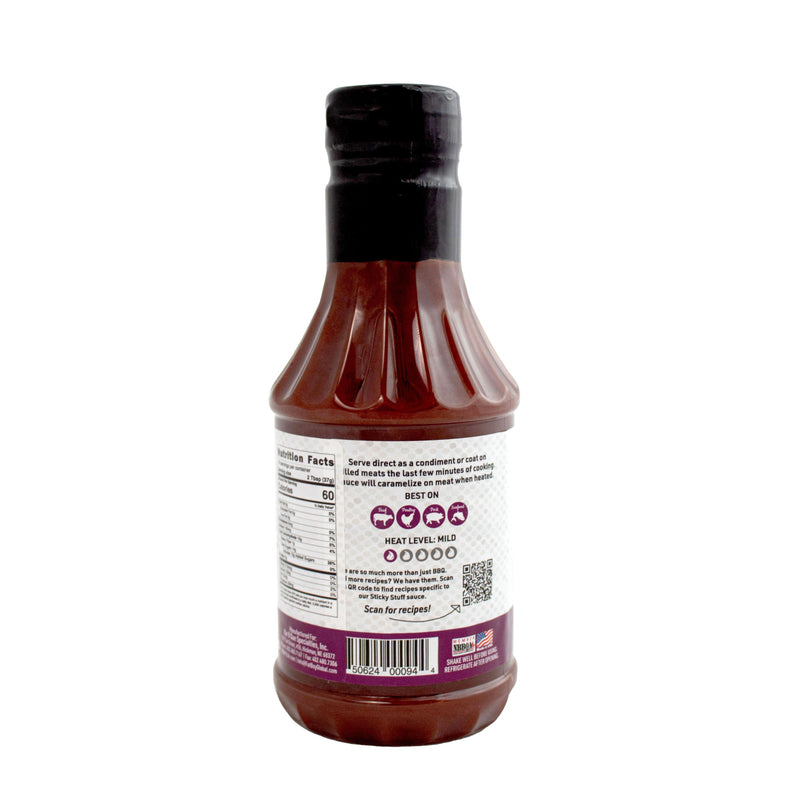 Sticky Stuff Gluten Free Natural BBQ Sauce 19 oz