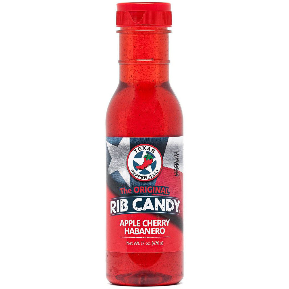 Bottle of Rib Candy Apple Cherry Habanero Rib Glaze