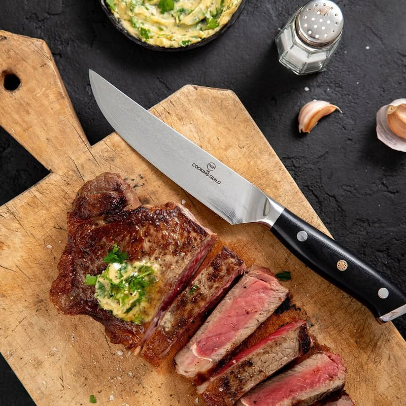 5" Damascus Steak Knives