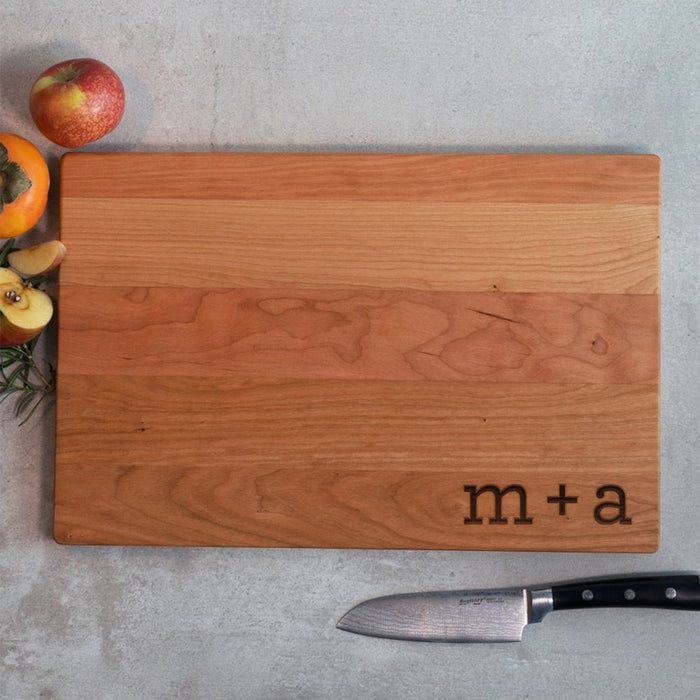 Two Letter Lowercase Cutting Board - The Kansas City BBQ Store