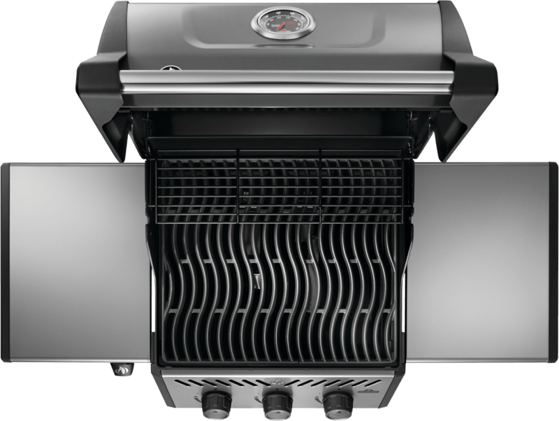 Napoleon Grills Freestyle™ 365 Gas Grill top view showcasing its sleek design and spacious cooking area.