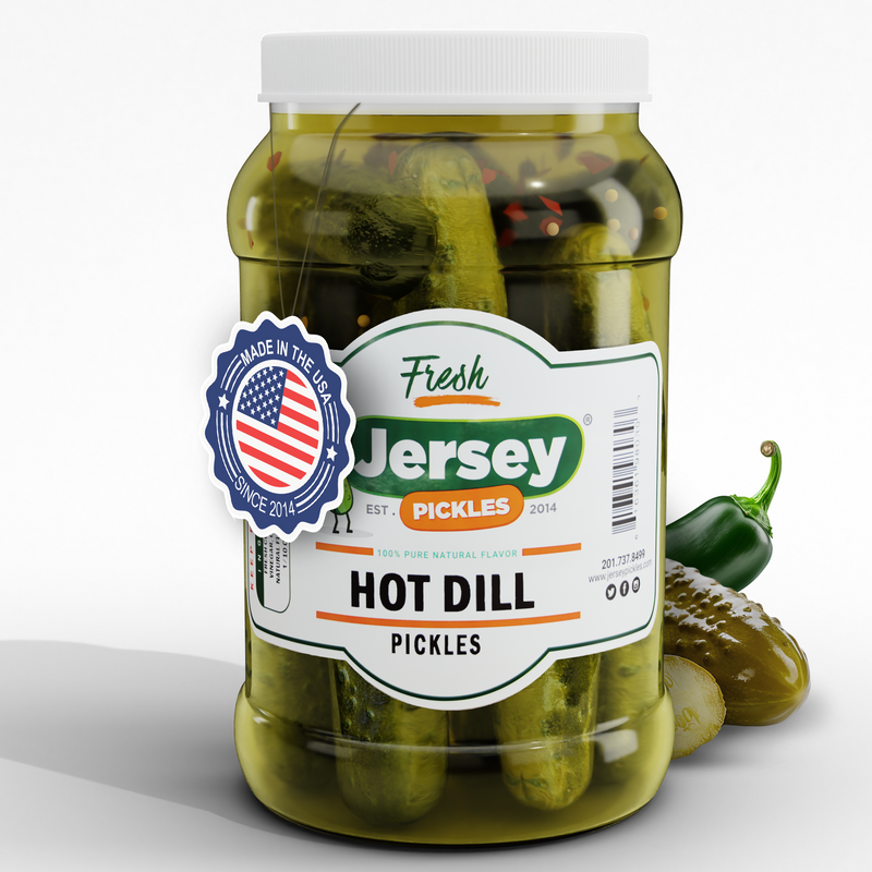 Whole Hot Dill Pickles
