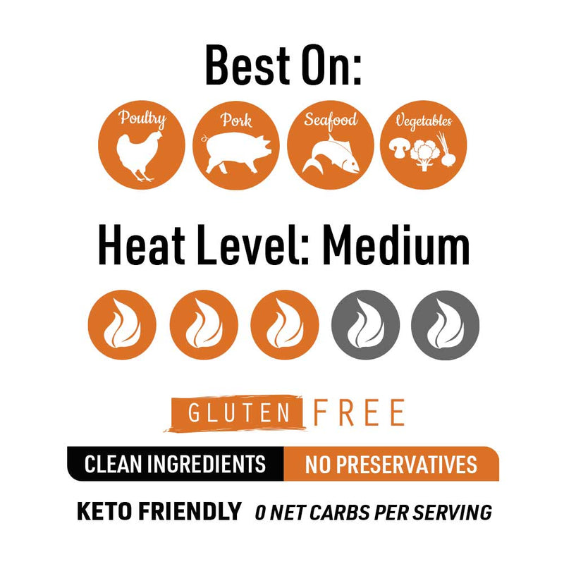 Cajun Gluten Free Keto Friendly Natural BBQ Rub 4 oz