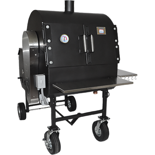 American Barbecue Systems Pit-Boss with Rotisserie & Pellet Hopper - The Kansas City BBQ Store