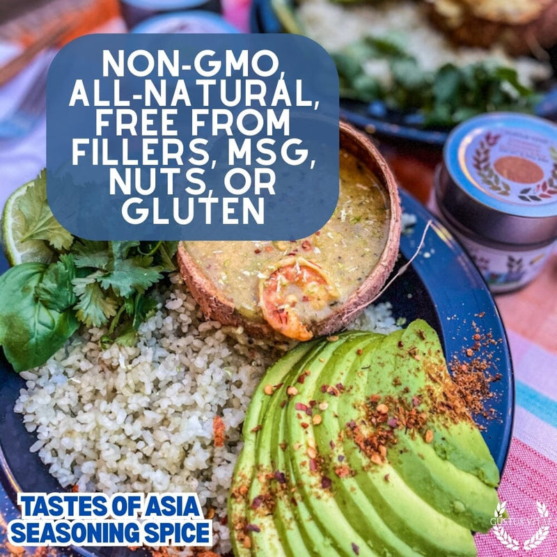 Asian Seasonings Gift Set - Tastes of Asia - Artisanal Spice Blends Six Pack