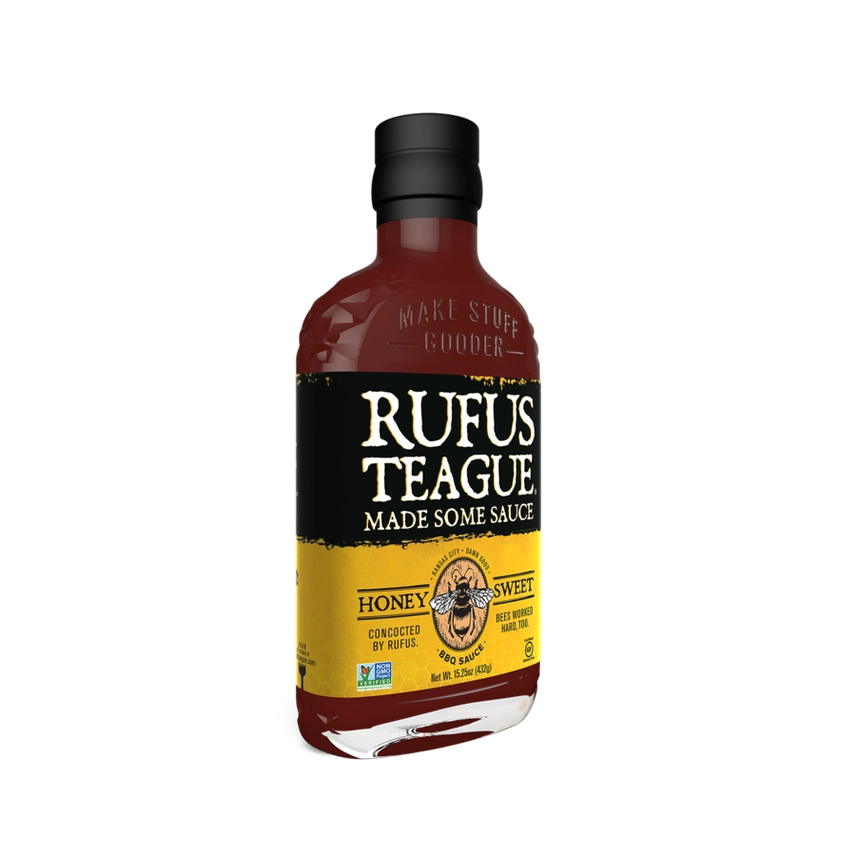 Sauce barbecue sucrée au miel Rufus Teague 16 oz.