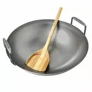 Big Green Egg Carbon Steel Wok with Bamboo Wok Shovel - The Kansas City BBQ Store