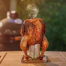 Big Green Egg Folding Beer Can Chicken Roaster - The Kansas City BBQ Store