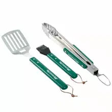 Big Green Egg Stainless Steel Tool Set with Wooden Handles - The Kansas City BBQ Store