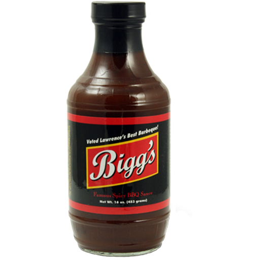 Bigg's Spicy BBQ Sauce 16 oz. - The Kansas City BBQ Store