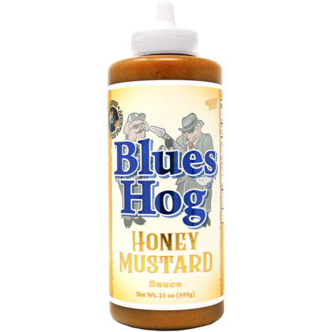 Blues Hog Honey Mustard Sauce Squeeze Bottle 21 oz. - The Kansas City BBQ Store