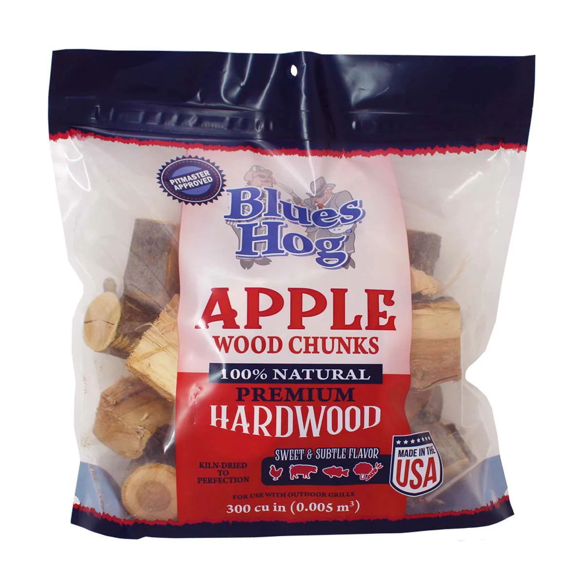 Blues Hog Apple Wood Chunks (300 cu/in) - The Kansas City BBQ Store