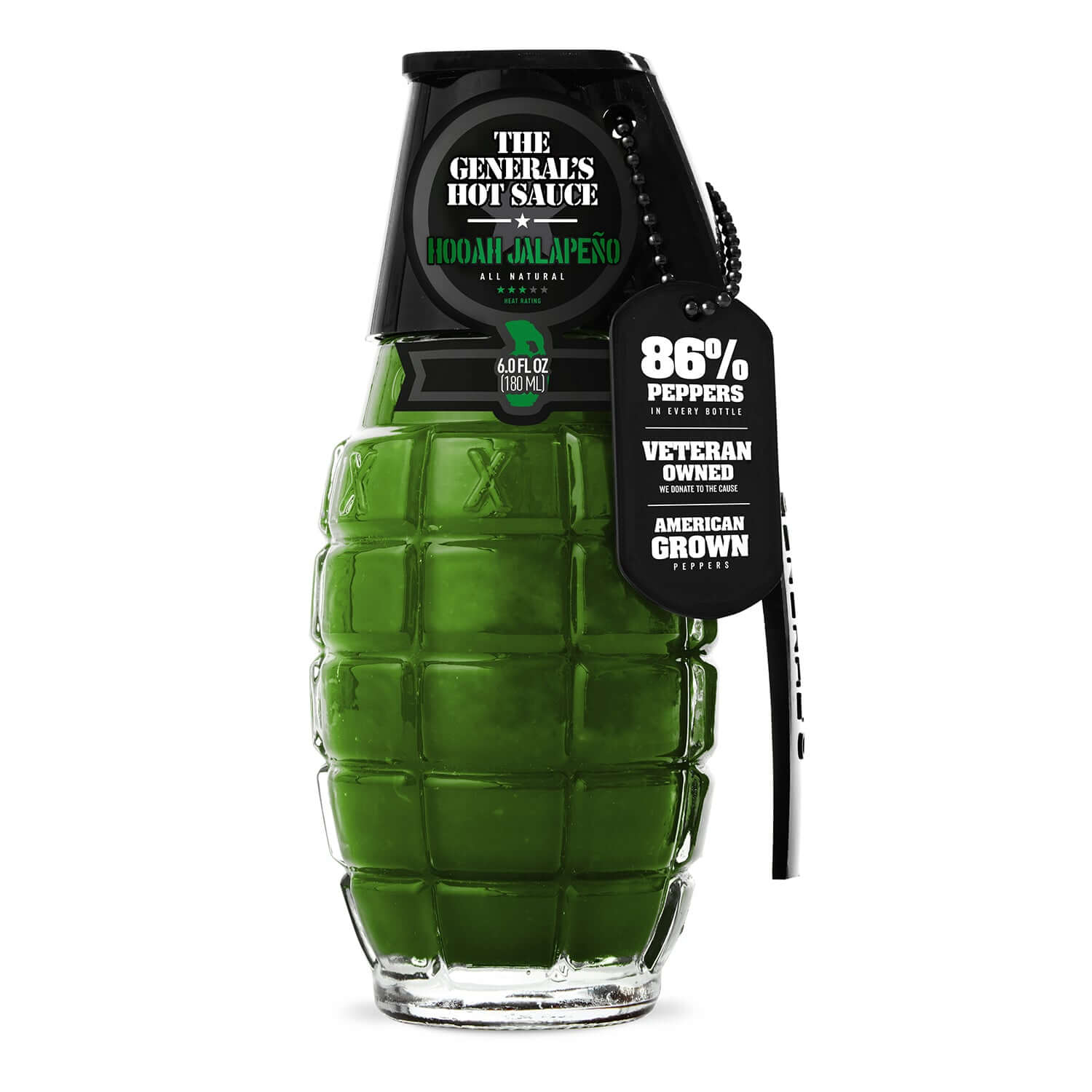 The General's Hot Sauce Hooah Jalapeno - The Kansas City BBQ Store