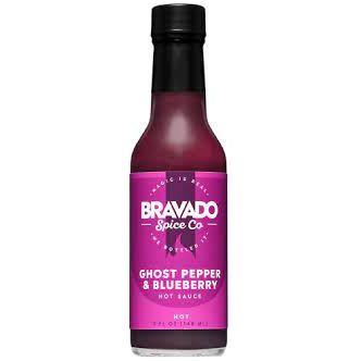 Bravado Spice Co. Ghost Pepper & Blueberry Hot Sauce 5 oz. - The Kansas City BBQ Store