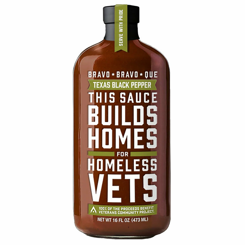 Bravo Bravo Que Texas Black Pepper BBQ Sauce 16 oz. - The Kansas City BBQ Store