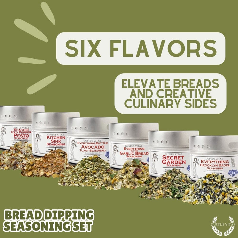 Bread Dipping Seasonings - Variety 6 Pack
