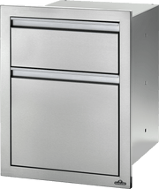 Napoleon Grills Built-In 18" X 24" Double Drawer: Waste Bin, built-in double drawer waste bin for grills.