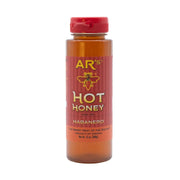 AR's Hot Southern Habanero Honey bottle, a blend of sweet and heat, featuring Habanero-infused hot honey.