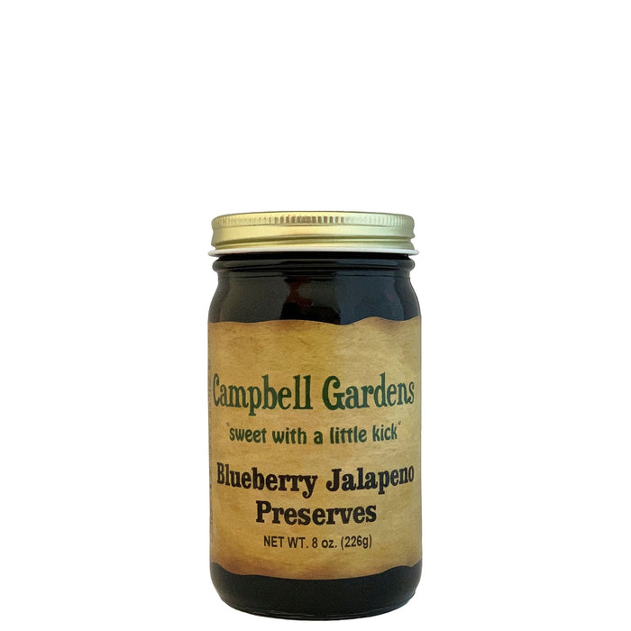 Campbell Gardens Blueberry Jalapeno Preserves 8 oz. - The Kansas City BBQ Store