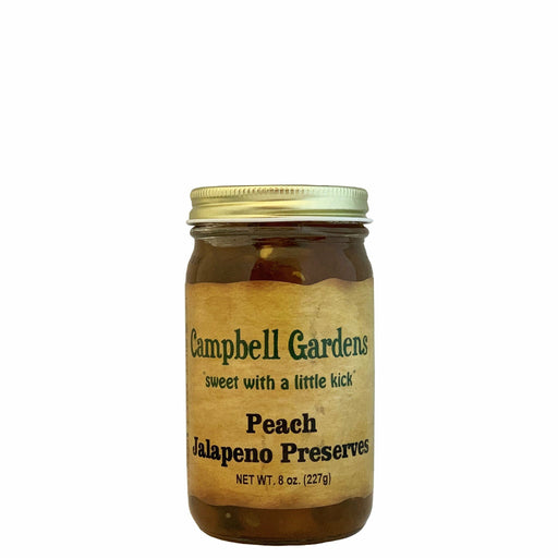 Campbell Gardens Peach Jalapeno Preserves 8 oz. - The Kansas City BBQ Store
