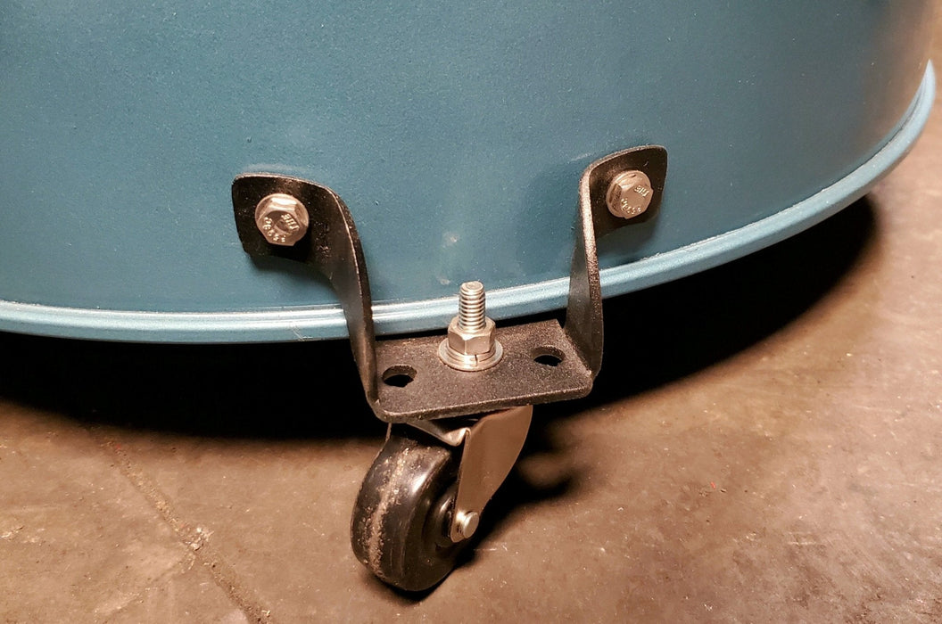 Caster Mounts for 55 Gallon Drums  (set of 3) | Easy Mobility for Your Smoker - The Kansas City BBQ Store