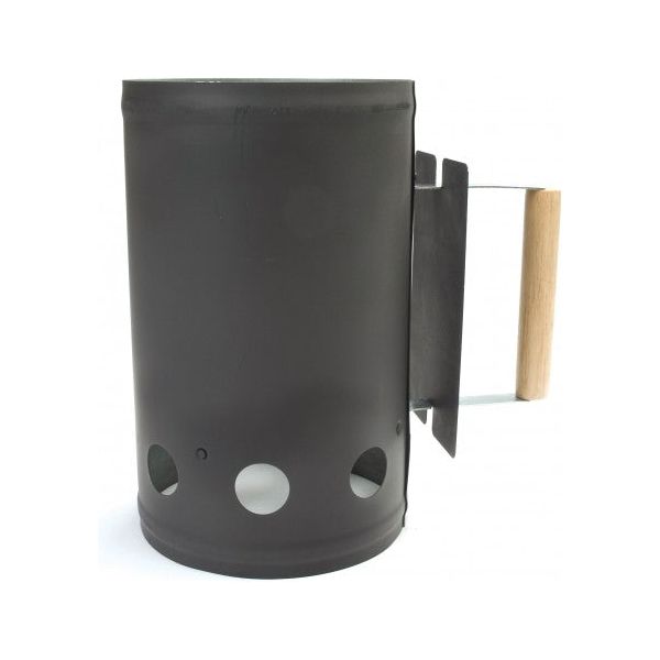 Charcoal Companion Charcoal Chimney Starter (Black) - The Kansas City BBQ Store