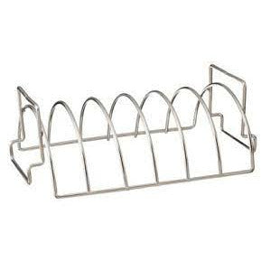 Charcoal Companion Stainless Steel Reversible Rib and Roast Rack - The Kansas City BBQ Store