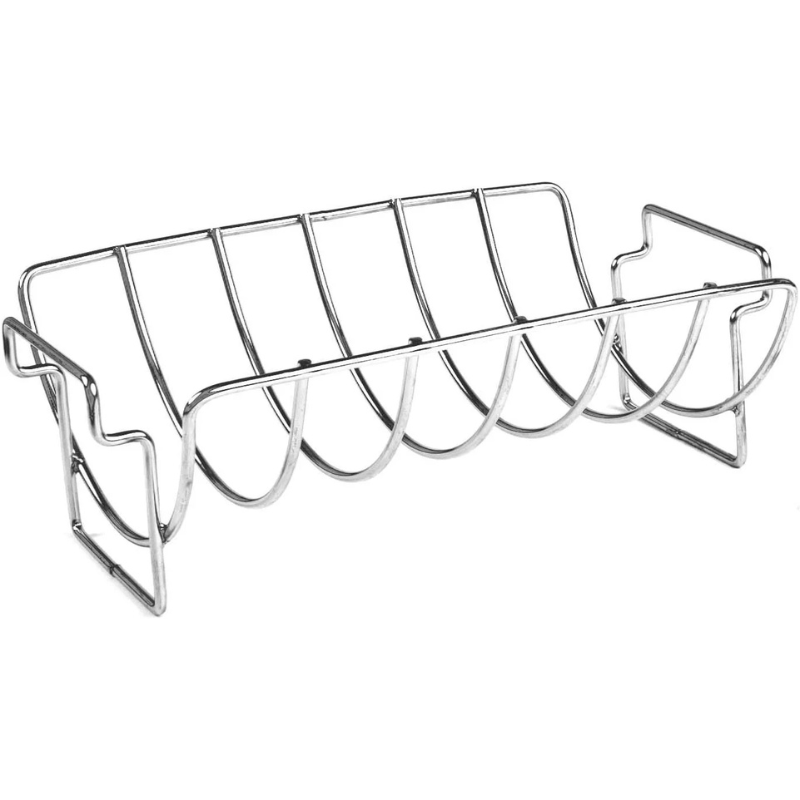 Charcoal Companion Stainless Steel Reversible Rib and Roast Rack - The Kansas City BBQ Store