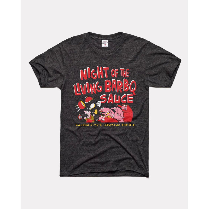 Charlie Hustle Night of the Living Bar-B-Q Sauce Tee - The Kansas City BBQ Store