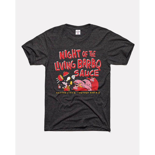 Charlie Hustle Light Blue Joe's KC BBQ Gas Station Tee