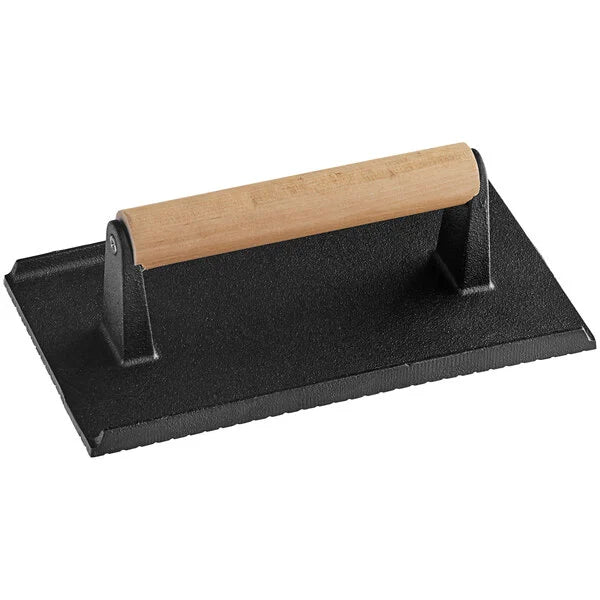 Cast Iron Steak Press & Weight (9" x 5")