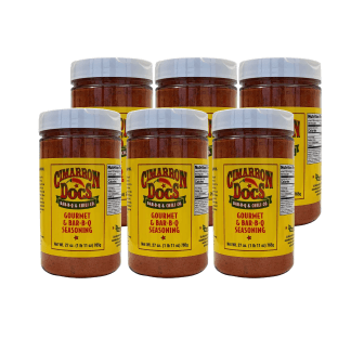 Cimarron Doc's Gourmet Bar-B-Q Seasoning 1 lb. 10 oz. - Case of 6 - The Kansas City BBQ Store