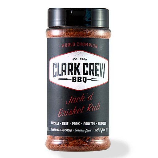 Clark Crew BBQ Jack'd Brisket Rub 12 oz. - The Kansas City BBQ Store