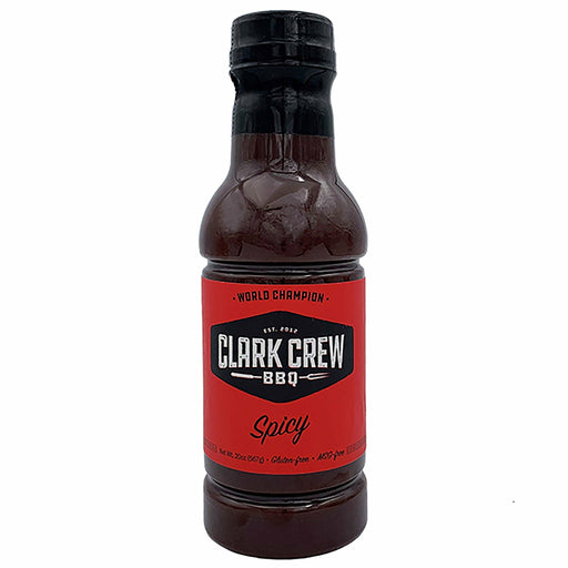 Clark Crew BBQ Spicy BBQ Sauce 20 oz. - The Kansas City BBQ Store