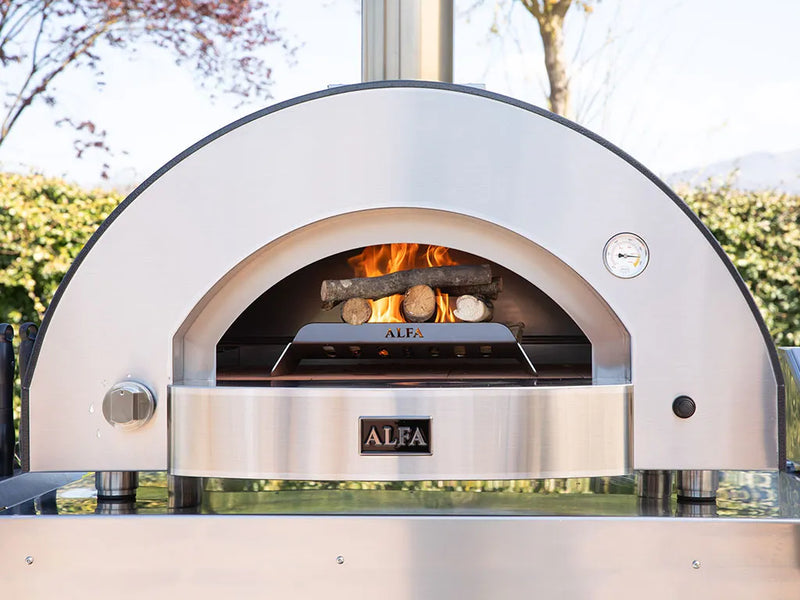 Alfa Classico 4 Pizze Gas Pizza Oven Ardesia Grey - The Kansas City BBQ Store