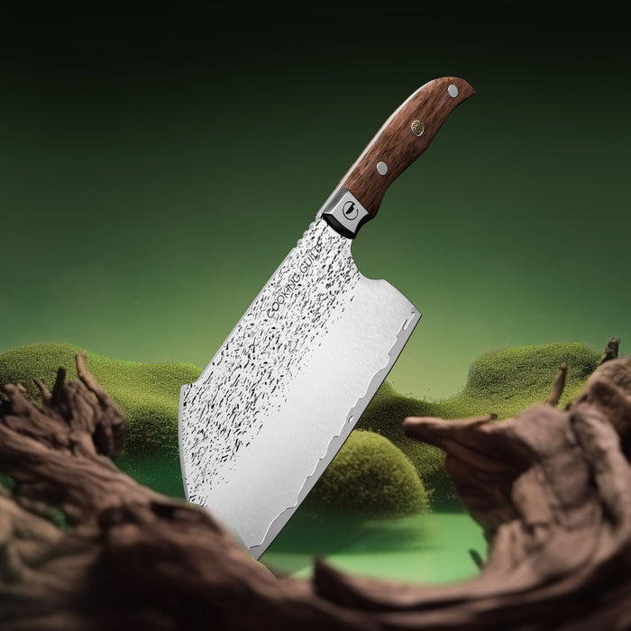 Grizzly Serbian Cleaver | Forged Japanese San Mai - The Kansas City BBQ Store
