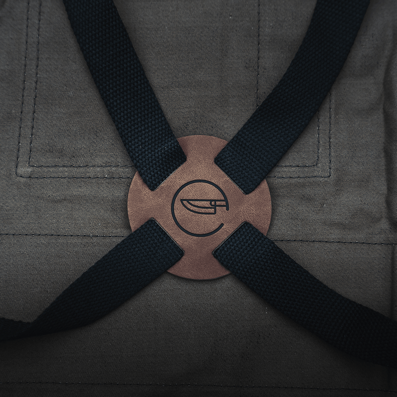 Charcoal  Cotton BBQ Utility Apron