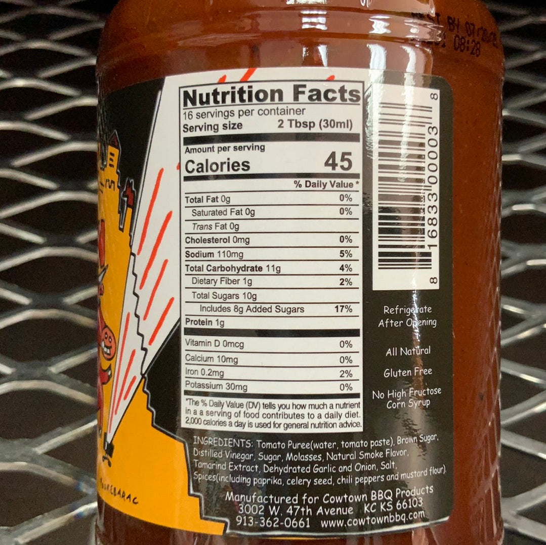 Cowtown BarBQ Sauce 18 oz. The Kansas City BBQ Store