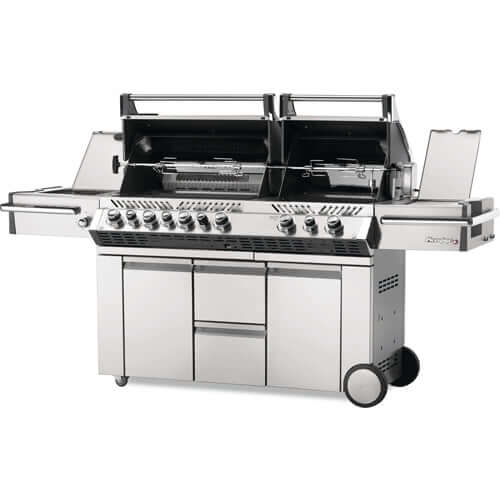 Napoleon Prestige PRO 825 gas grill with multiple burners and stainless steel construction