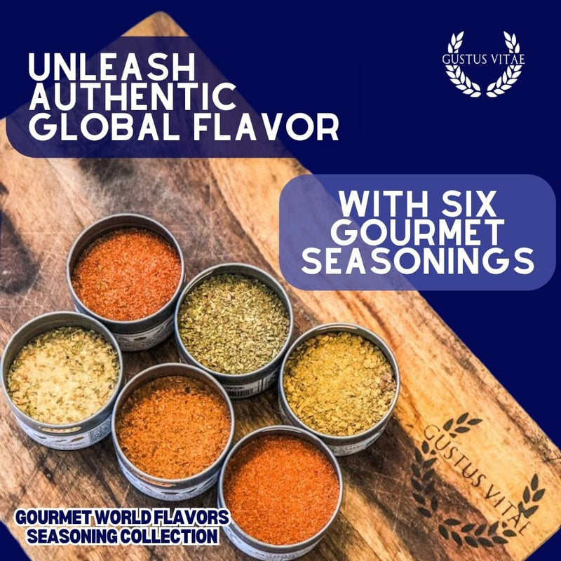 Cuisines of the World Gourmet Seasonings Collection - 6 Tins