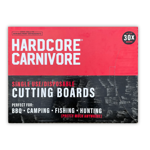 Hardcore Carnivore Disposable Cutting Boards - The Kansas City BBQ Store