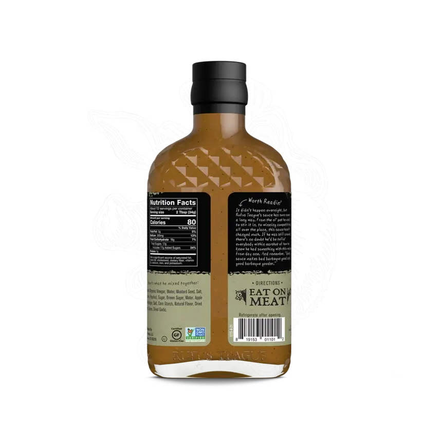 Rufus Teague KC Gold Mustard Barbecue Sauce