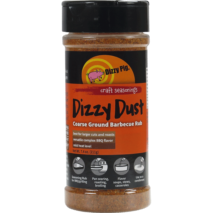 Dizzy Pig Dizzy Dust All Purpose  Coarse Ground Barbecue Seasoning 8 oz. - The Kansas City BBQ Store