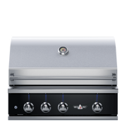 Delta Heat 32" Built-in Gas Grill, Black Panel - The Kansas City BBQ Store