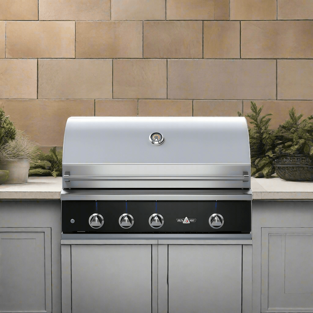 Delta Heat 38" Built-in Gas Grill, Black Display - The Kansas City BBQ Store
