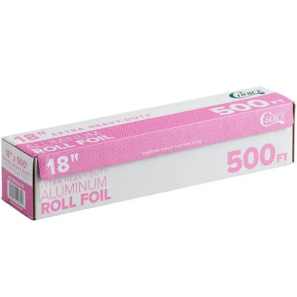 Choice Extra Heavy-Duty Aluminum Foil (18" x 500')