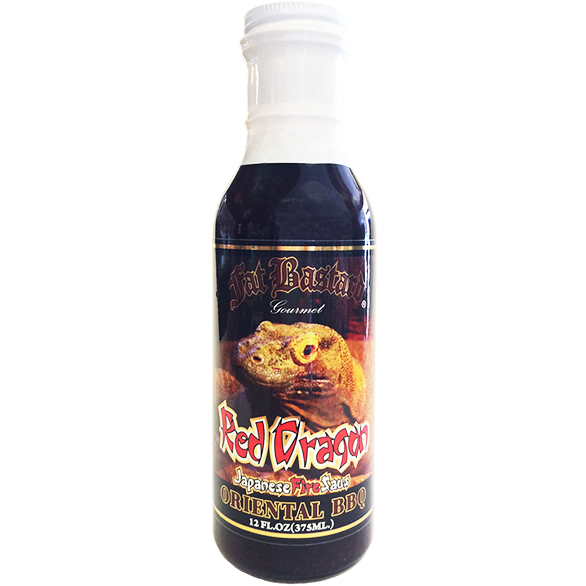 Fat Bastard Red Dragon Fire Oriental BBQ Sauce 12 oz. - The Kansas City BBQ Store