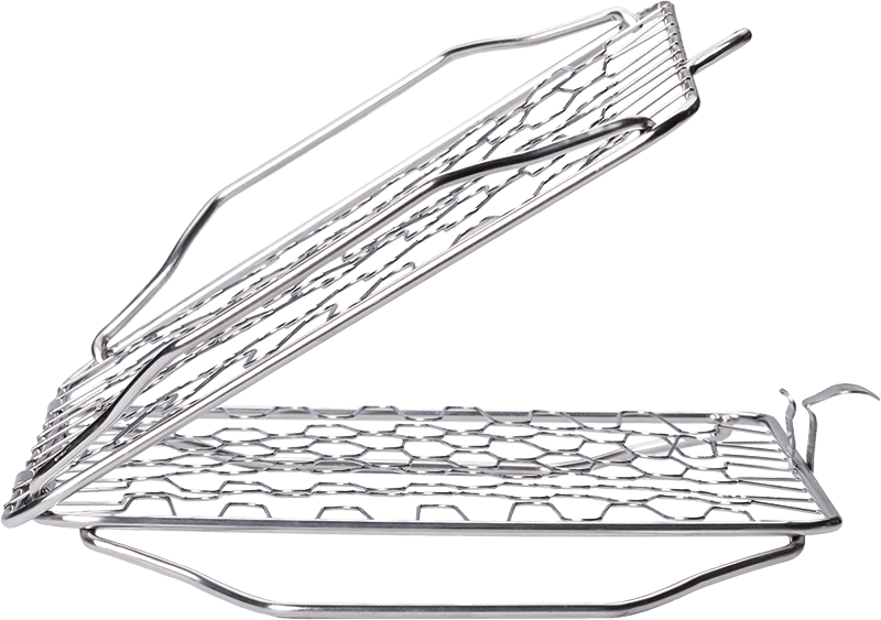 Napoleon Flexible Grill Basket made of stainless steel grill basket, designed for cooking vegetables and delicate fish.